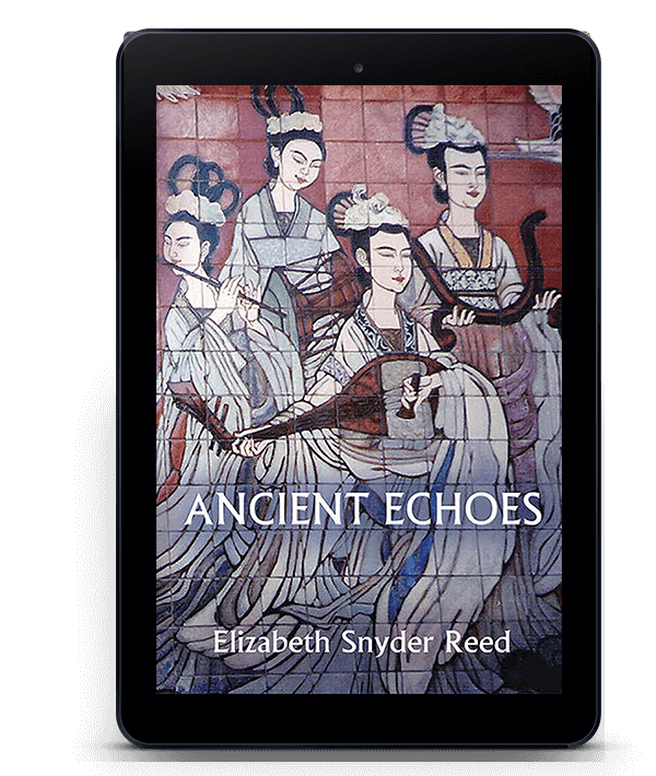 Ancient echoes book front with woman image